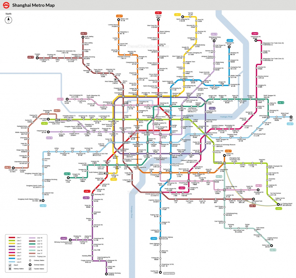 Shanghai Metro Maps, Printable Maps Of Subway, Pdf Download - Printable Subway Map
