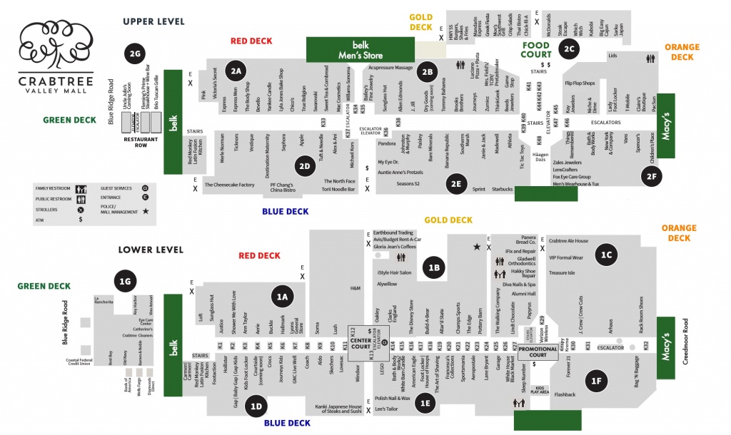 Shop | Crabtree Valley Mall - Allen Texas Outlet Mall Map