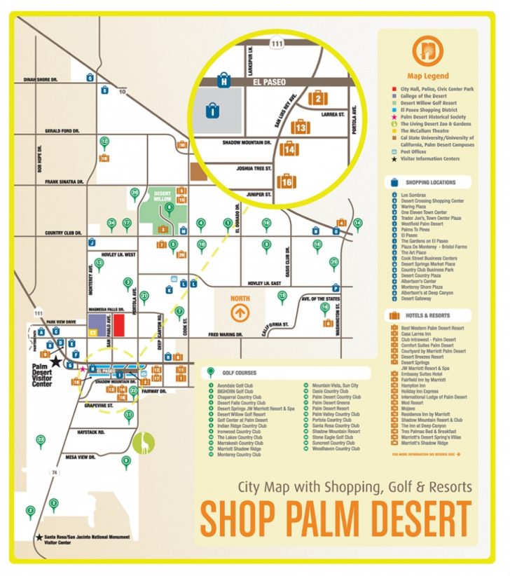 Where Is Palm Desert California Map