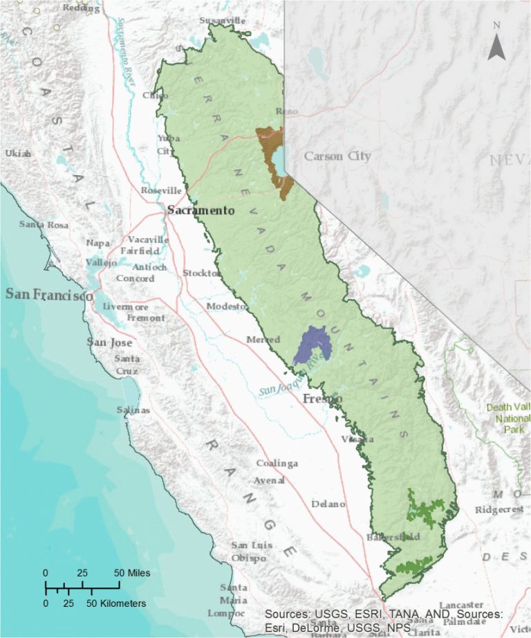 Sierra Madre California Map California Mountain Range Map Detailed   Sierra Madre California Map California Mountain Range Map Detailed Sierra California Map 768x922 