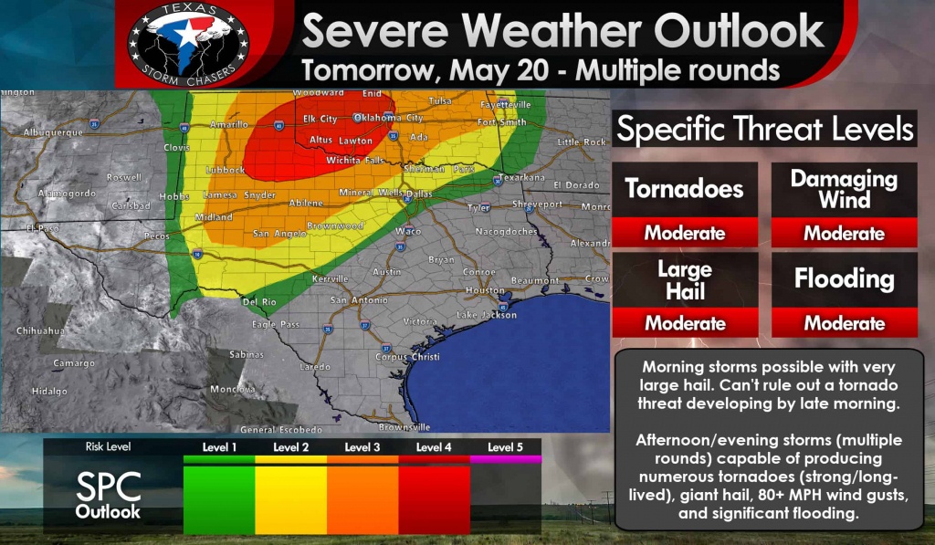Significant Severe Weather Outbreak Likely Tomorrow In West Texas - West Texas Weather Map