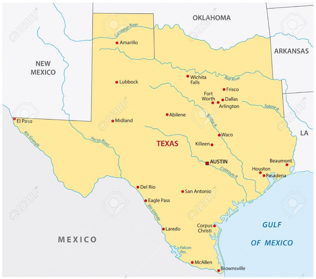 Simple Texas State Map Royalty Free Cliparts, Vectors, And Stock - Free Texas State Map