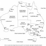 Simplified Map Of Australia Divided Into States And Territories For   Printable Map Of Australia With States And Capital Cities