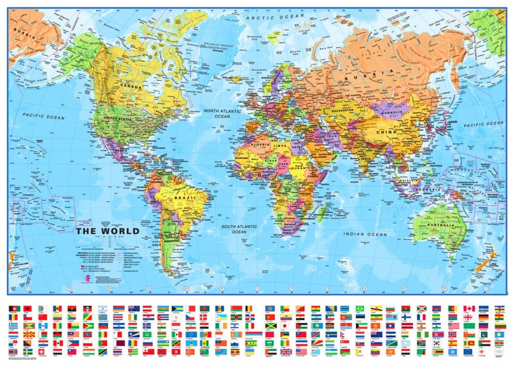 Small Printable World Map | Europe Centred Maps International - Small World Map Printable
