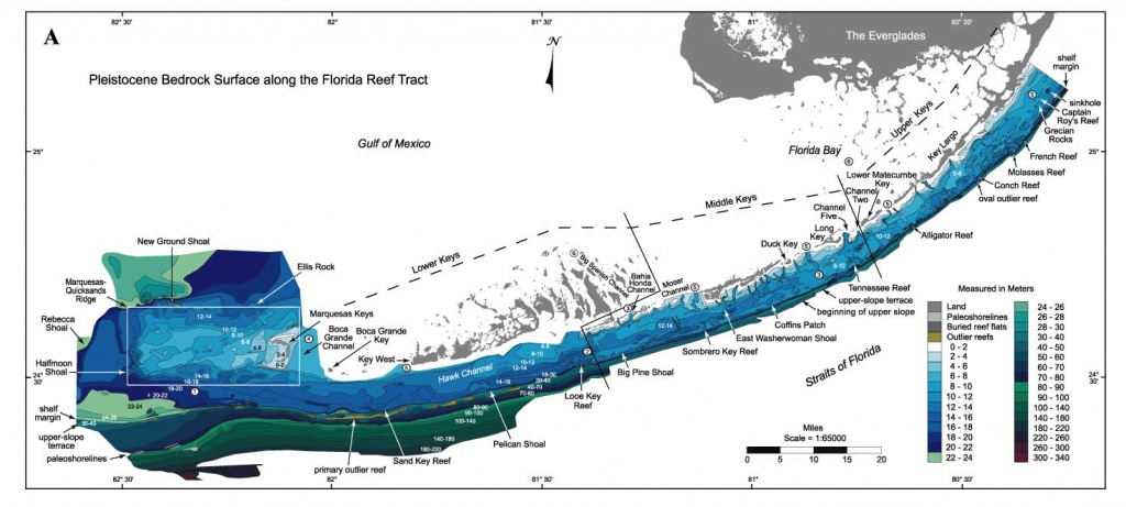 Sofia - Regional Quaternary Submarine Geomorphology - Methods - Florida Keys Topographic Map