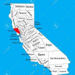 Sonoma County (California, United States Of America) Vector Map   Sonoma California Map