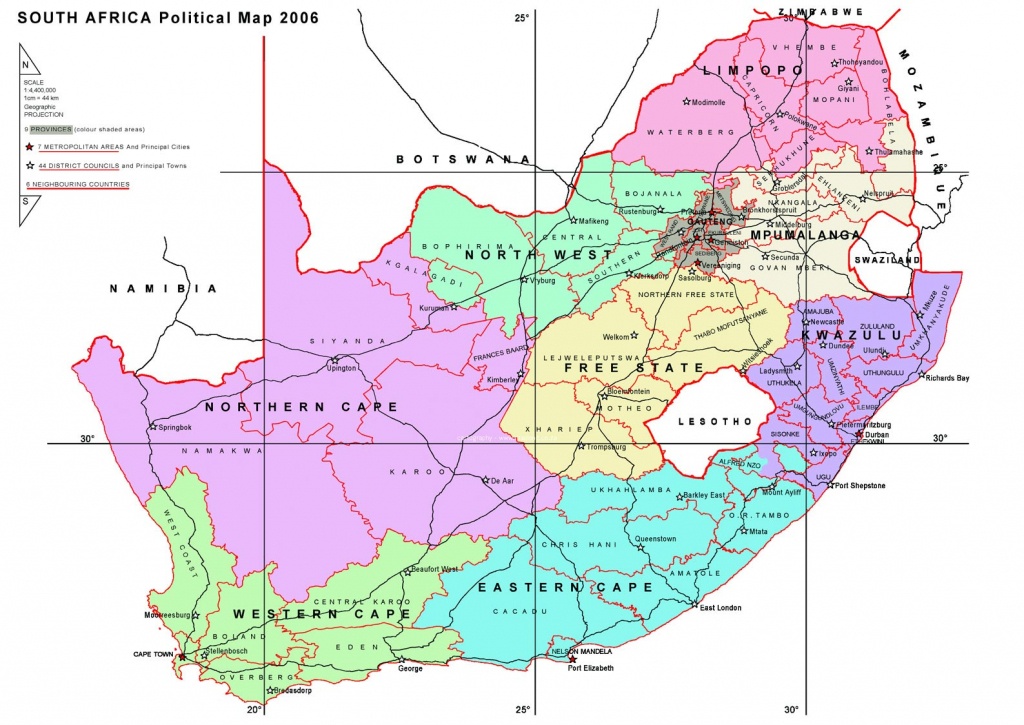 South Africa Maps | Printable Maps Of South Africa For Download - Printable Map Of South Africa