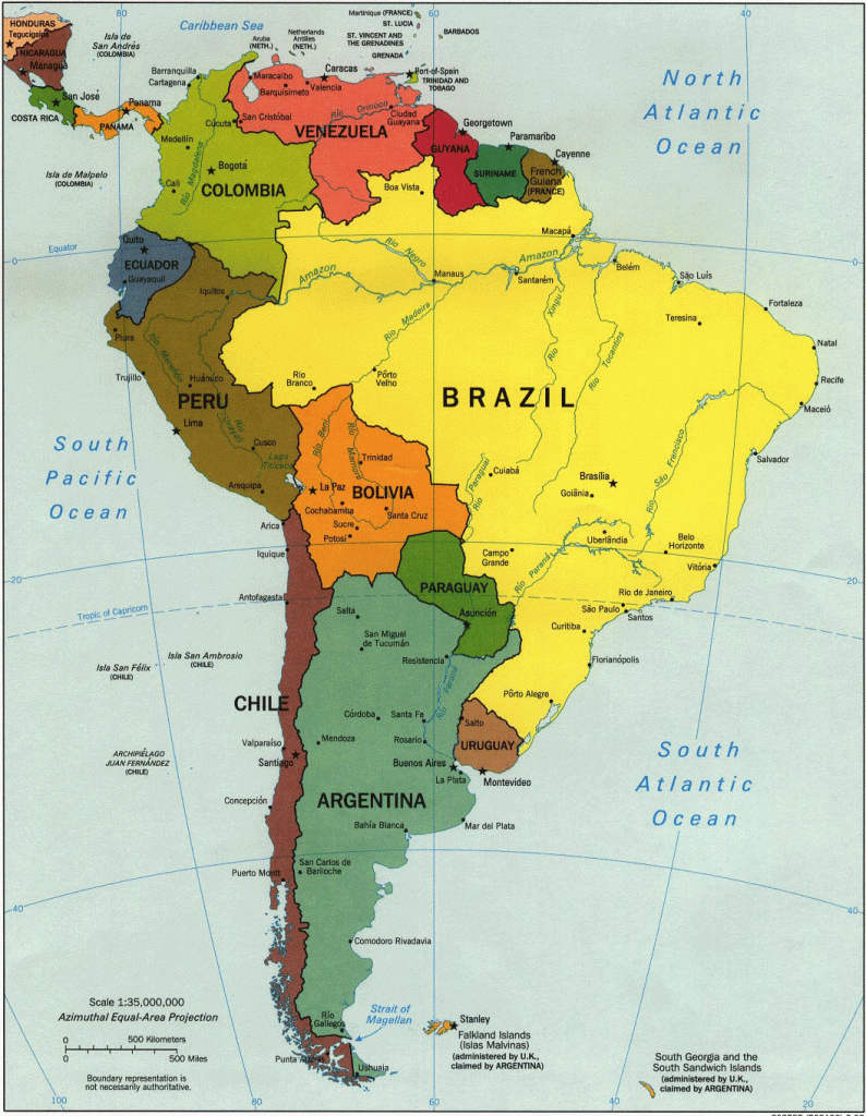 South America Atlas, South America Maps,south America Country Maps - Printable Map Of South America With Countries