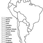 South America Blank Map Of Latin Coloring Countries And Printable   South America Outline Map Printable