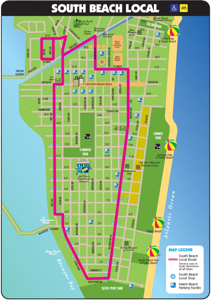 South Beach Tourist Map - Miami Beach Florida • Mappery - Map Of Miami Beach Florida