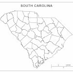 South Carolina Blank Map   South Carolina County Map Printable