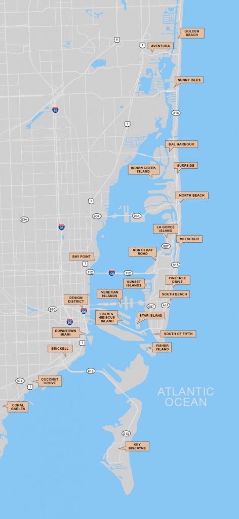 Coral Gables Florida Map