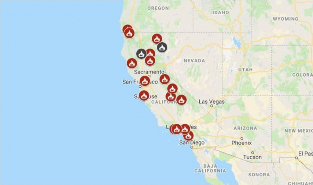 Southern California Fires Today Map Map See Where Wildfires Are - Fires In Southern California Today Map