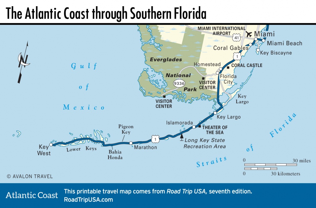 Southern Fl Map And Travel Information | Download Free Southern Fl Map - Map Of Southern Florida Gulf Side