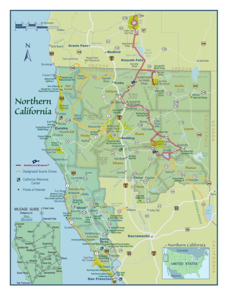 Southern Oregon - Northern California Mapshasta Cascade - Road Map Of Southern Oregon And Northern California