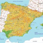 Spain Map Vector 01 Printable Administrative Terrain Editable Corel Draw   Printable Map Of Spain