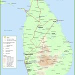Sri Lanka Physical Map   Printable Map Of Sri Lanka