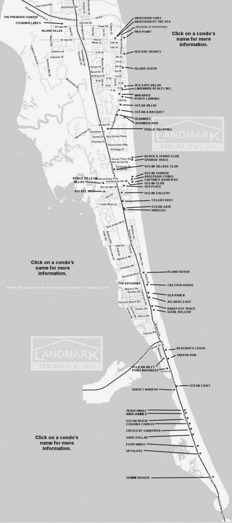 St Augustine Fl Real Estate Investment Condominium Map - Map Of Crescent Beach Florida