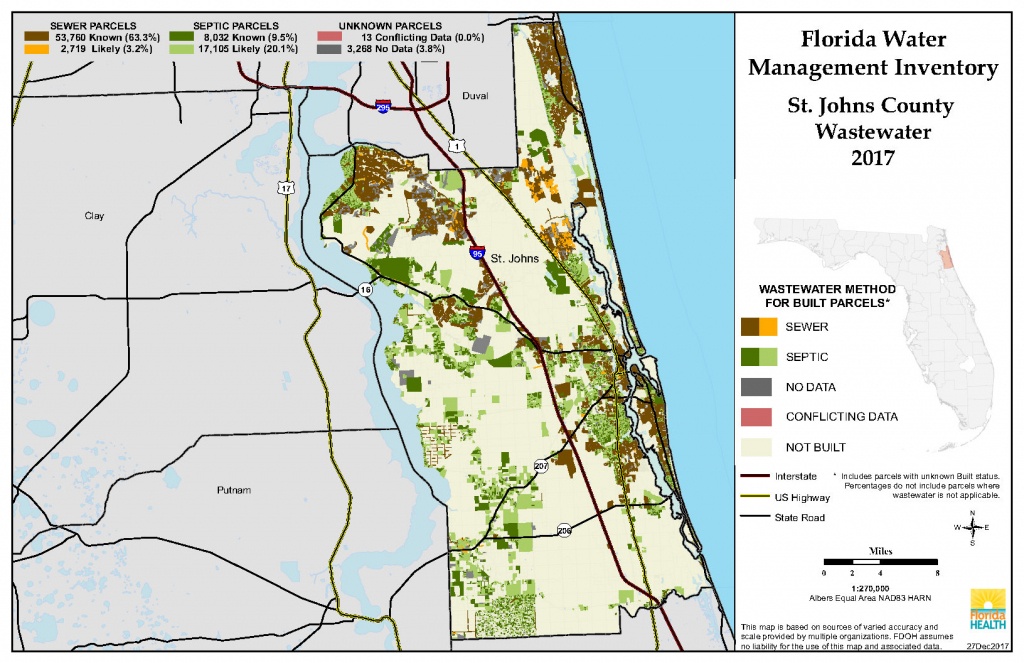 St. Johns Florida Water Management Inventory Summary | Florida - Map Of St Johns County Florida