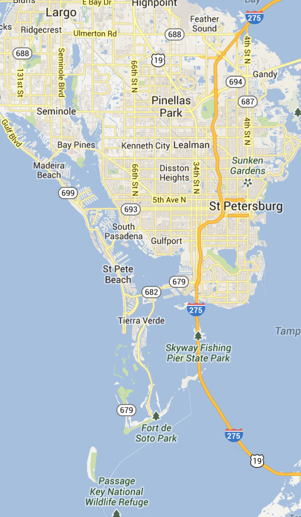 St. Pete Beach And Pass-A-Grille Florida | St Petersburg Clearwater - Punta Verde Florida Map