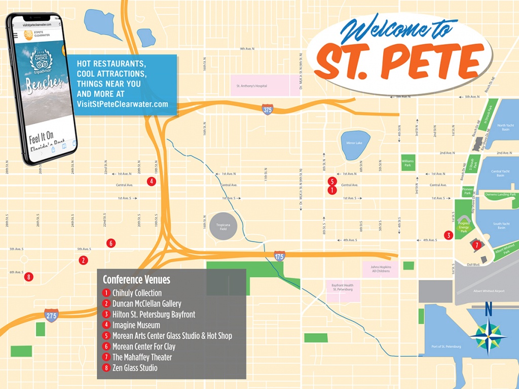 St. Pete Map &amp;amp; Things To Do - Map Of St Petersburg Florida Area