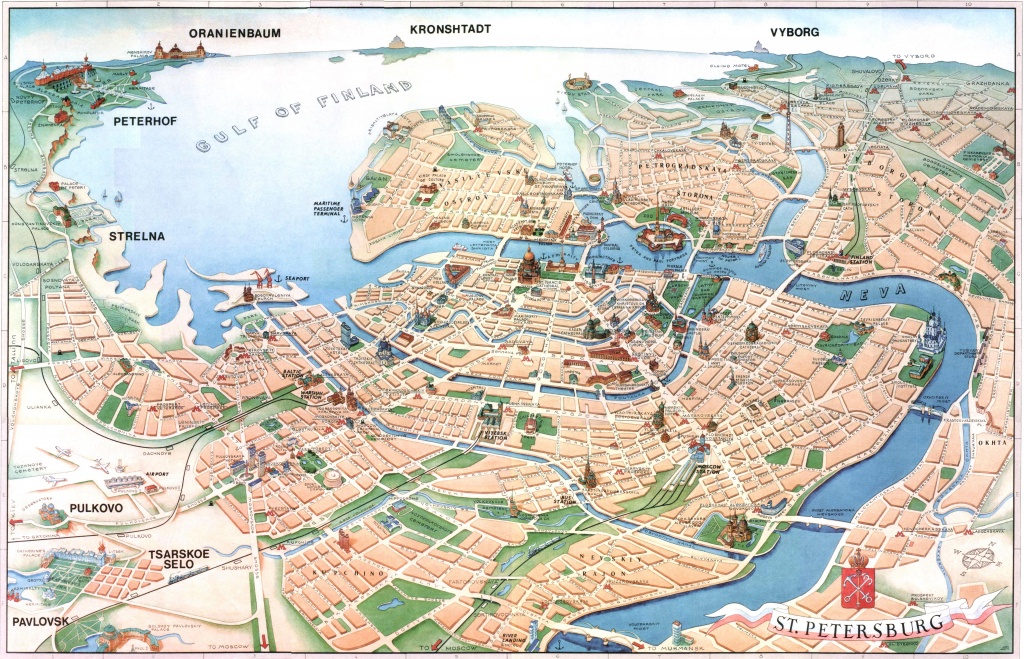 St Petersburg Tourist Map - St Petersburg Russia • Mappery | St - Printable Tourist Map Of St Petersburg Russia