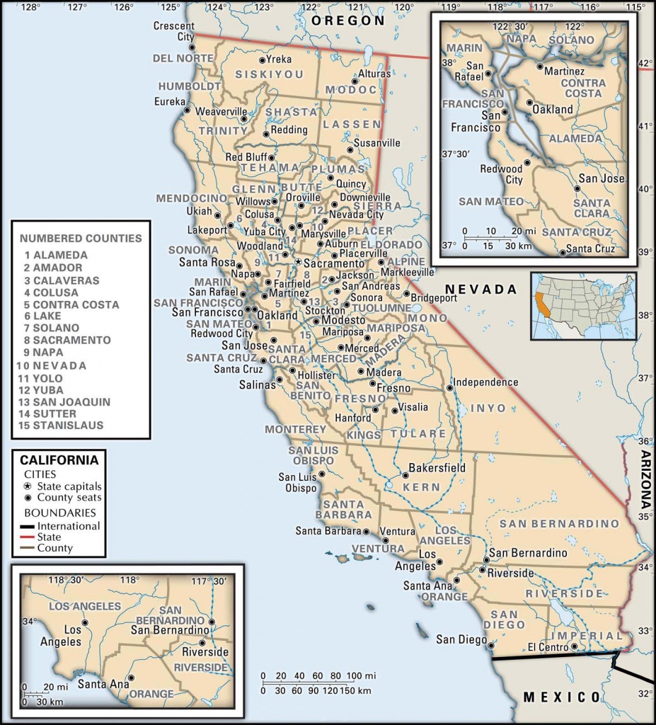 State And County Maps Of California - Interactive Florida County Map