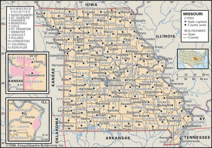 State And County Maps Of Missouri - Texas County Missouri Plat Map ...