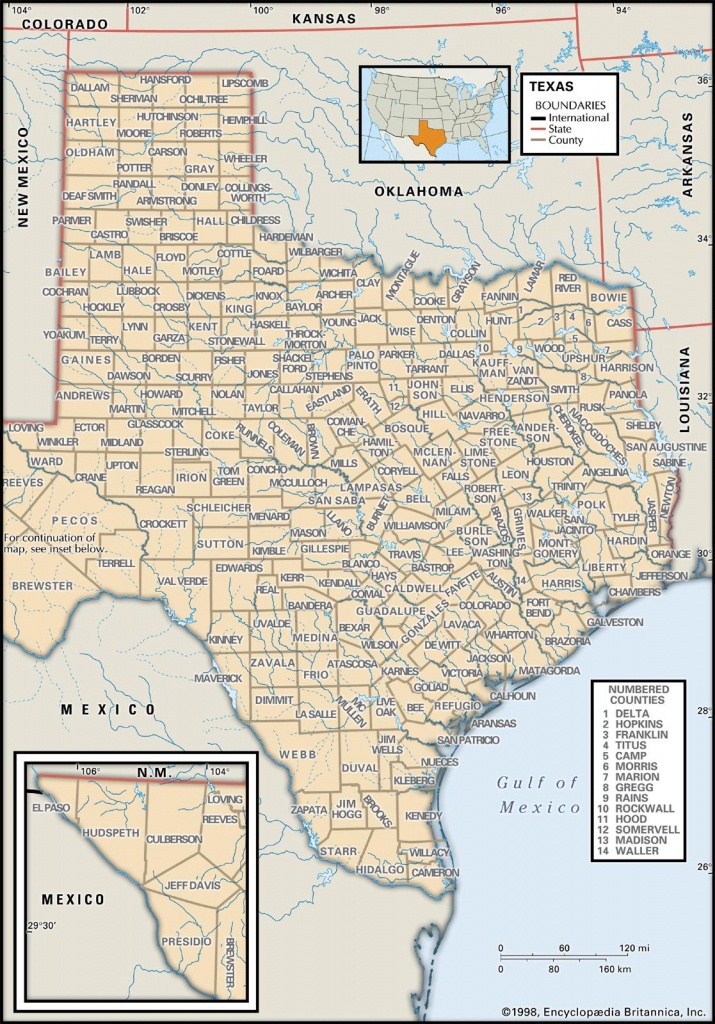 State And County Maps Of Texas - Caldwell Texas Map