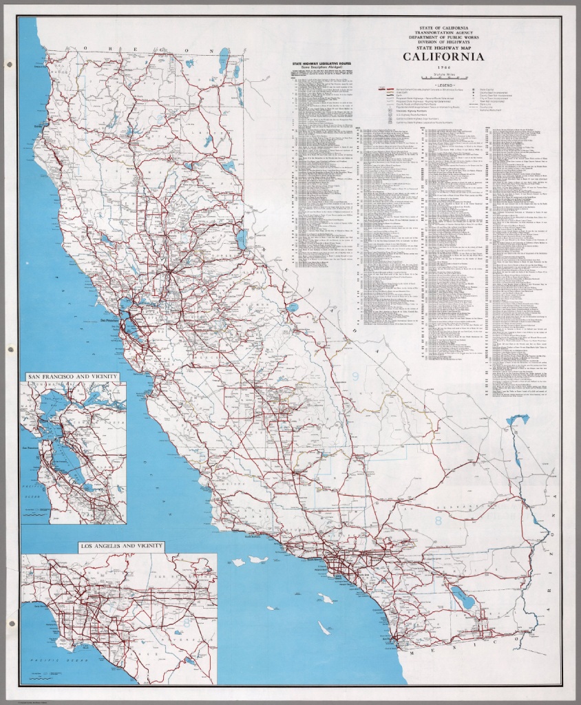 State Highway Map, California, 1966. - David Rumsey Historical Map - California State Highway Map