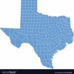 State Map Of Texascounties   Texas Map Vector Free