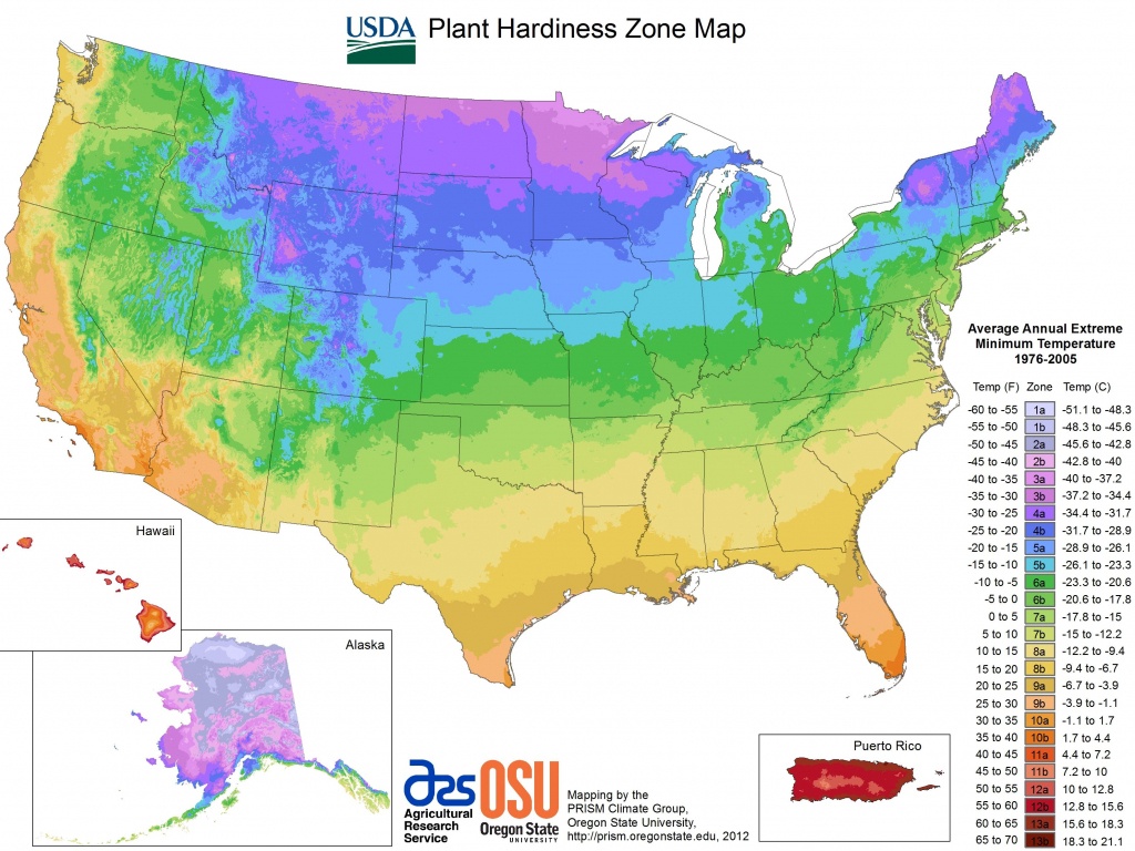 State Maps Of Usda Plant Hardiness Zones - Plant Zone Map Florida