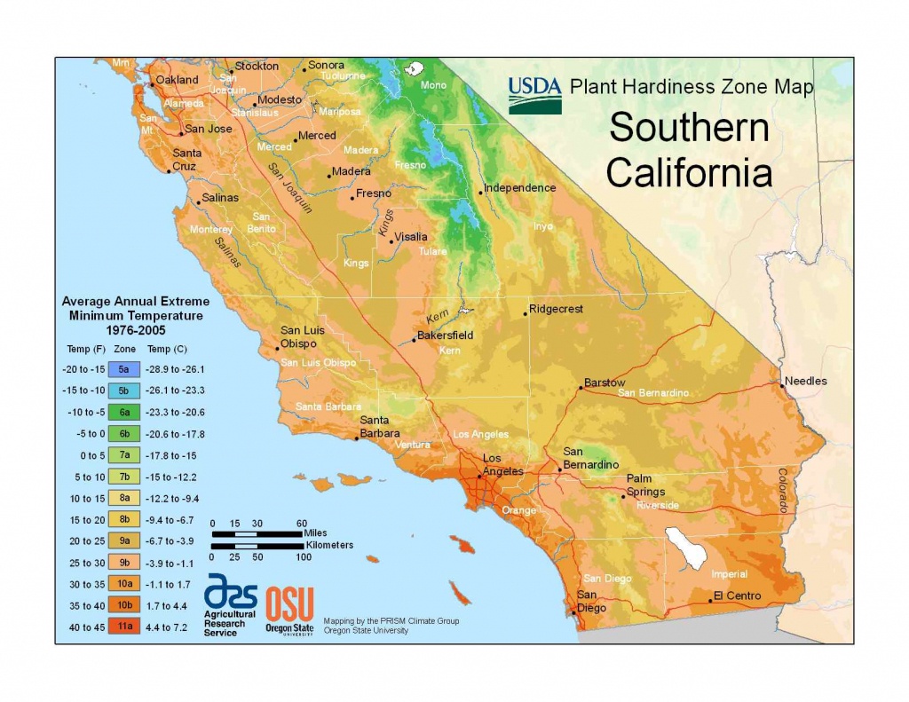 State Maps Of Usda Plant Hardiness Zones - Usda Map California