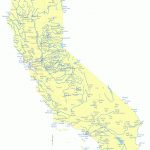 State Of California Water Feature Map And List Of County Lakes   California Rivers Map