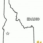 State Of Idaho Map Template To Print Out | 4Th Grade Waldorf | State   Printable Map Of Idaho