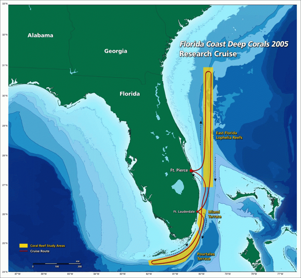 Straits Of Florida - Wikipedia - Florida Ocean Map