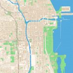 Street Map Of Downtown Chicago, Illinois | Hebstreits Sketches   Printable Street Map Of Downtown Chicago