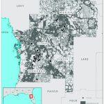 Study Area Map Of West Central Florida (Hernando, Citrus, Sumter   Map Of Hernando County Florida