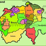 Switzerland Political Map   Printable Map Of Switzerland