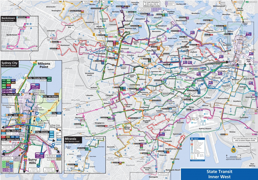Sydney Suburbs Bus Map - Printable Map Of Sydney Suburbs