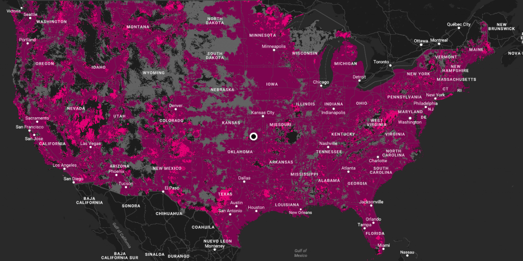 T-Mobile&amp;#039;s Interactive Lte Coverage Map Shows How It Wants To - Sprint Coverage Map Southern California