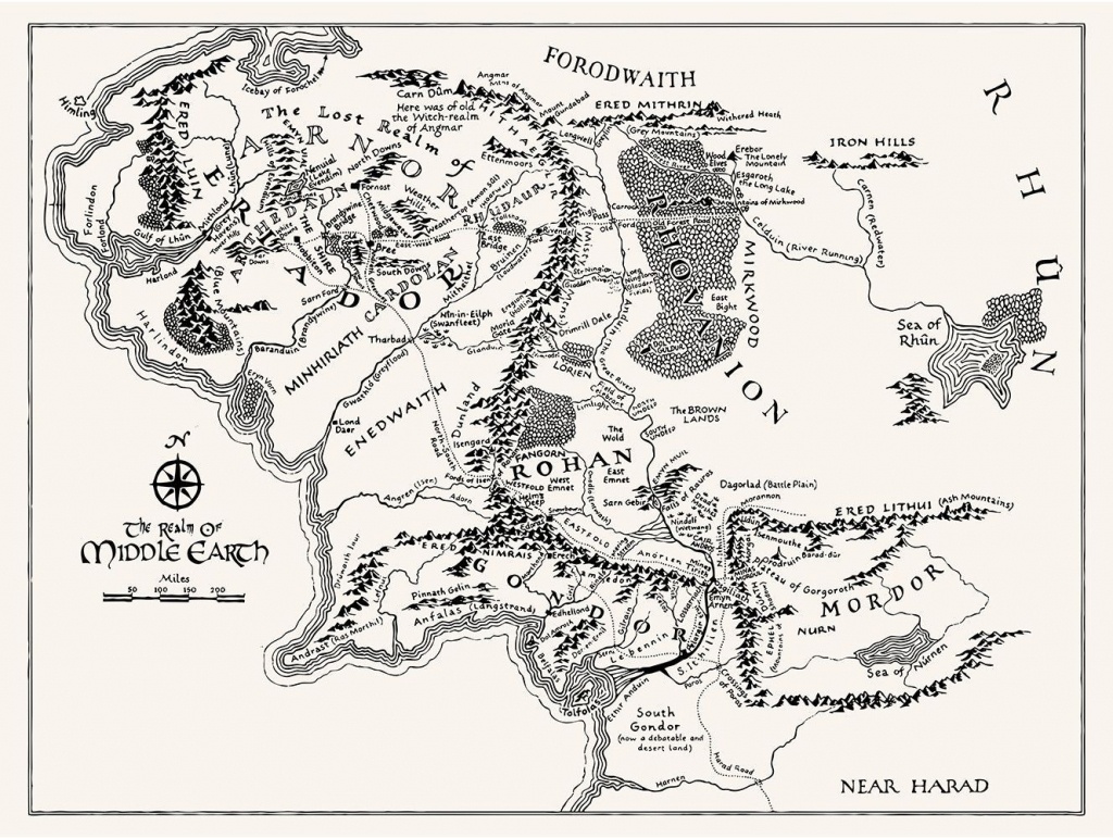 T16) - Middle Earth Map In 2019 | Tattoos | Middle Earth Map, Middle - Printable Map Of Middle Earth
