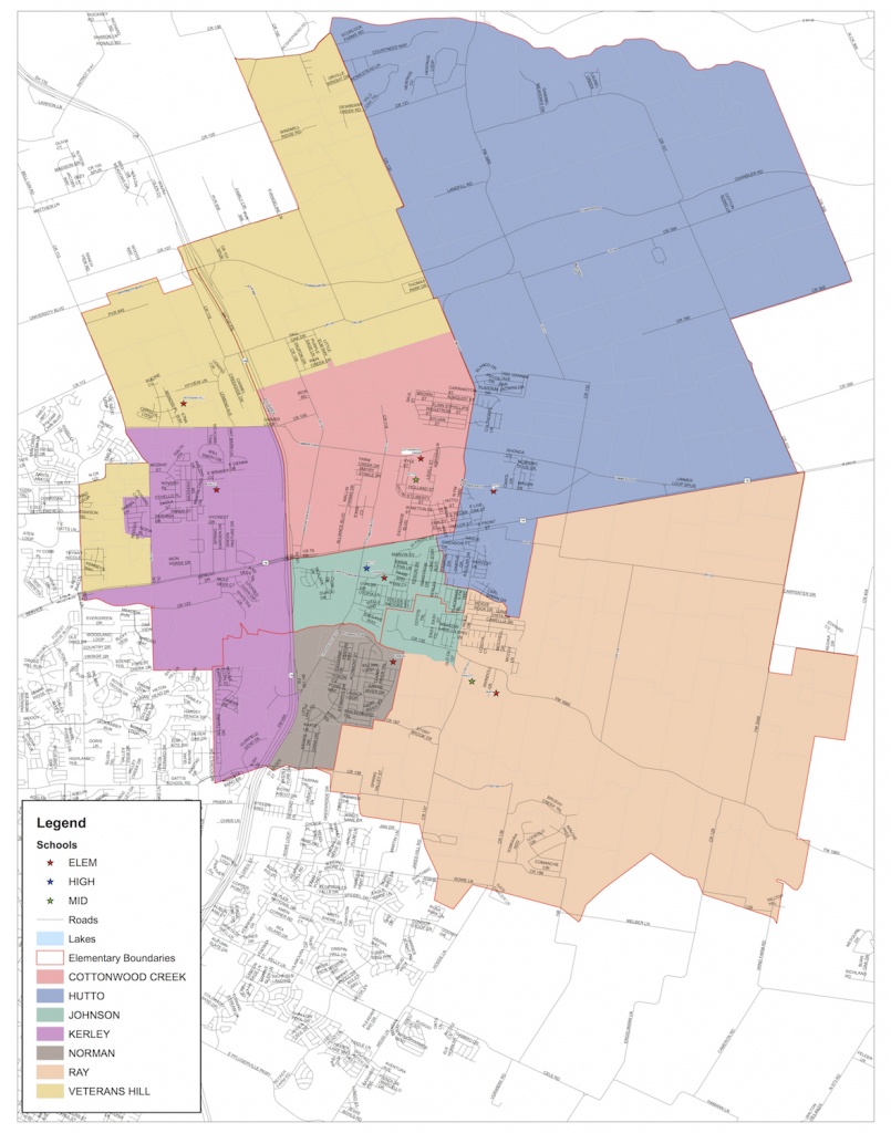Take A Look At Hutto Isd's New Elementary School Attendance Zones - Hutto Texas Map