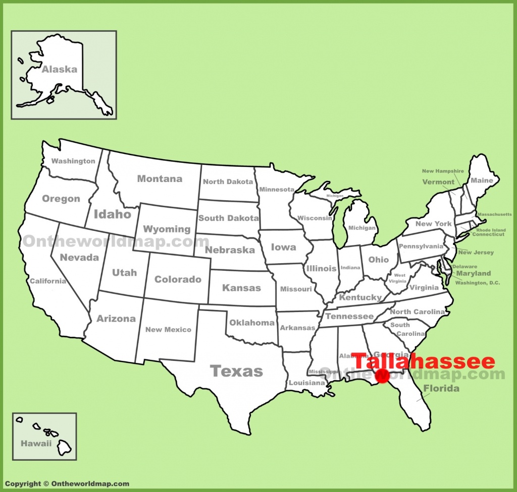Tallahassee Location On The U.s. Map - Tallahassee On The Map Of Florida