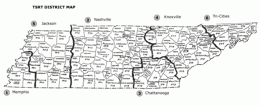 Tennessee Counties Map Printable