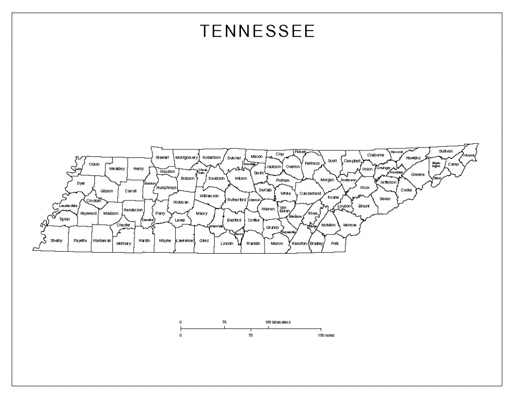 Tennessee Labeled Map - State Map Of Tennessee Printable