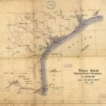 Texas Coast Showing Points Of Occupation Of Expedition Under Maj   Texas Gulf Coast Shipwrecks Map
