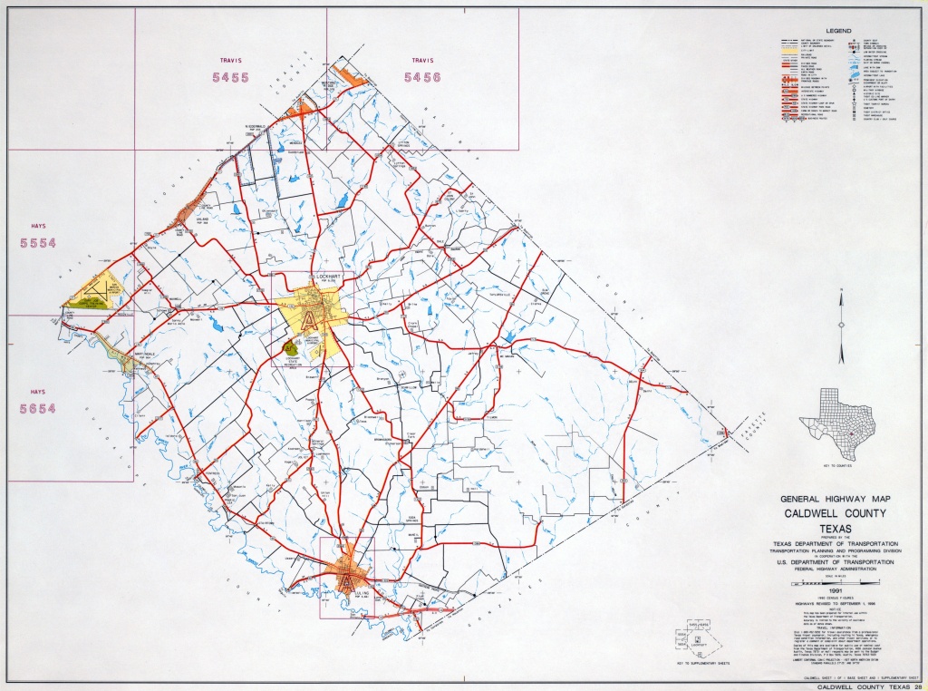 Texas County Highway Maps Browse - Perry-Castañeda Map Collection - Caldwell Texas Map
