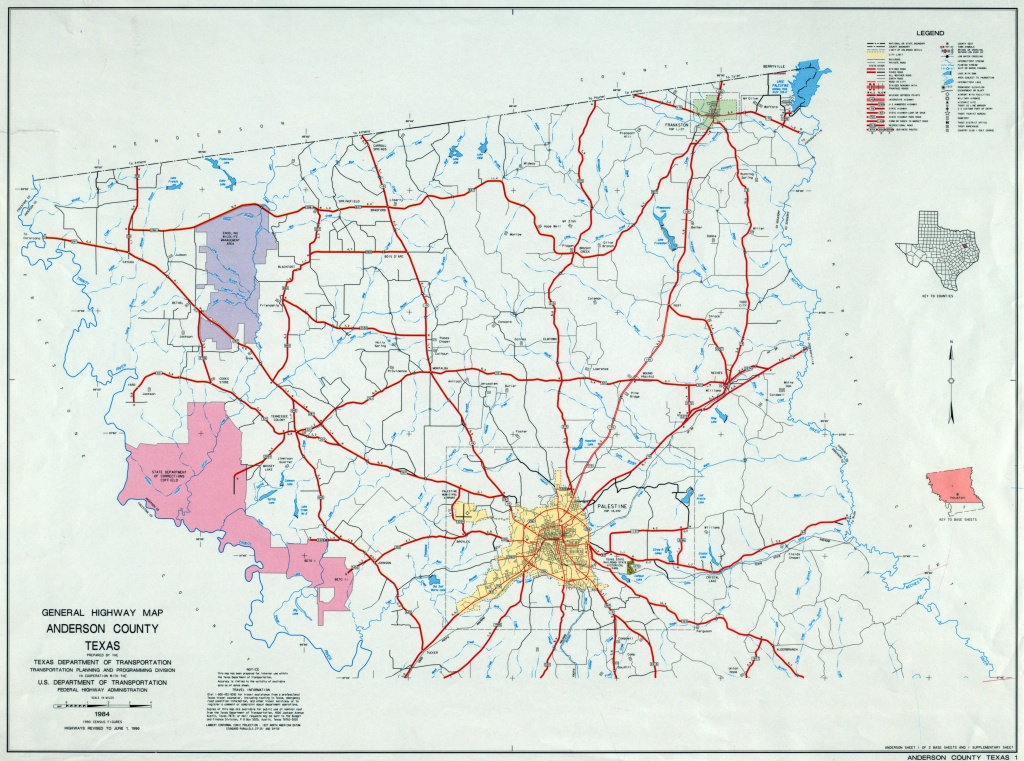 Texas County Highway Maps Browse - Perry-Castañeda Map Collection - Crockett Texas Map