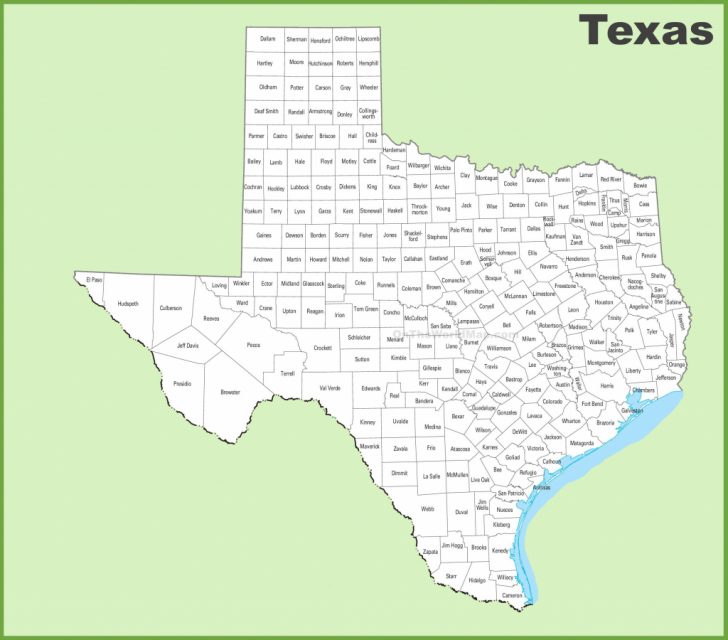 Texas Map Of Texas
